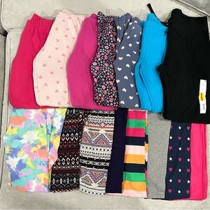 Bundle of 15 pairs of girls’ leggings